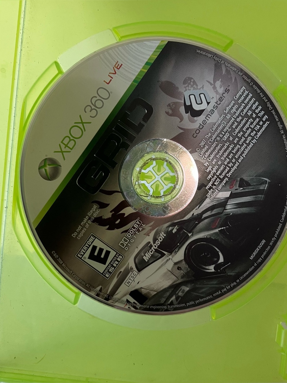 Xbox 360 Game GRID Tested Works